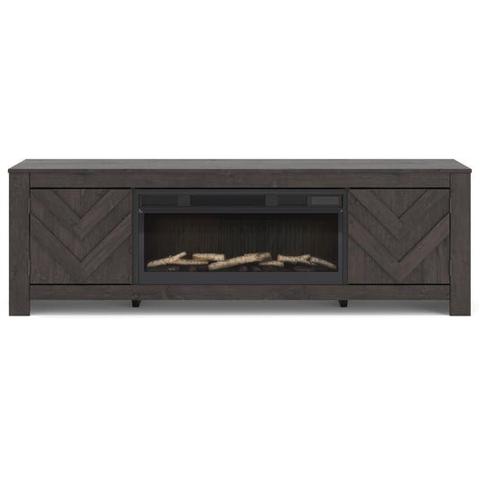 Signature Design by Ashley Cayboni W3789W1 71" TV Stand with Electric Fireplace IMAGE 1