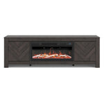 Signature Design by Ashley Cayboni W3789W1 71" TV Stand with Electric Fireplace IMAGE 2
