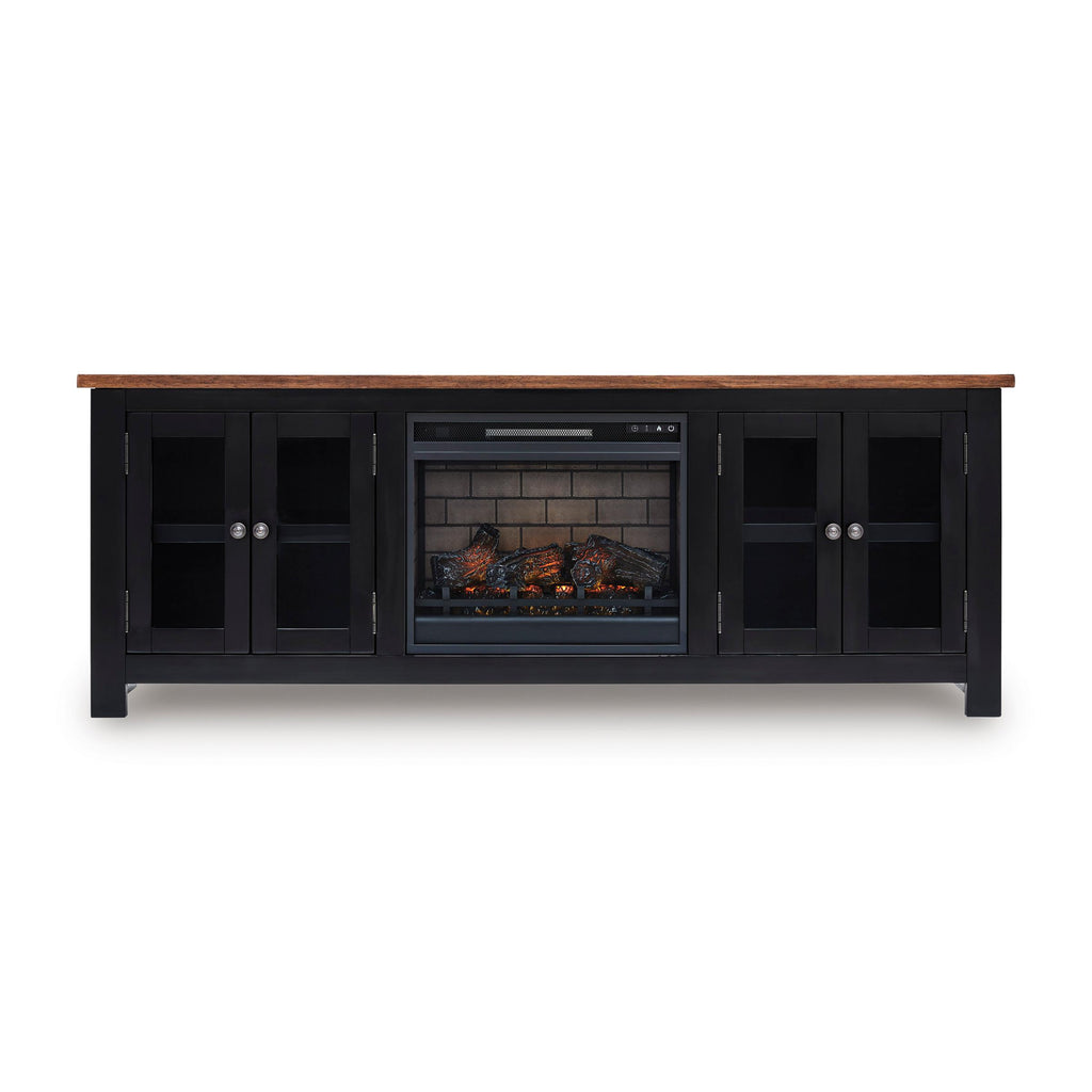 Signature Design by Ashley Wildenauer W664W1 76" TV Stand with Electric Fireplace IMAGE 1