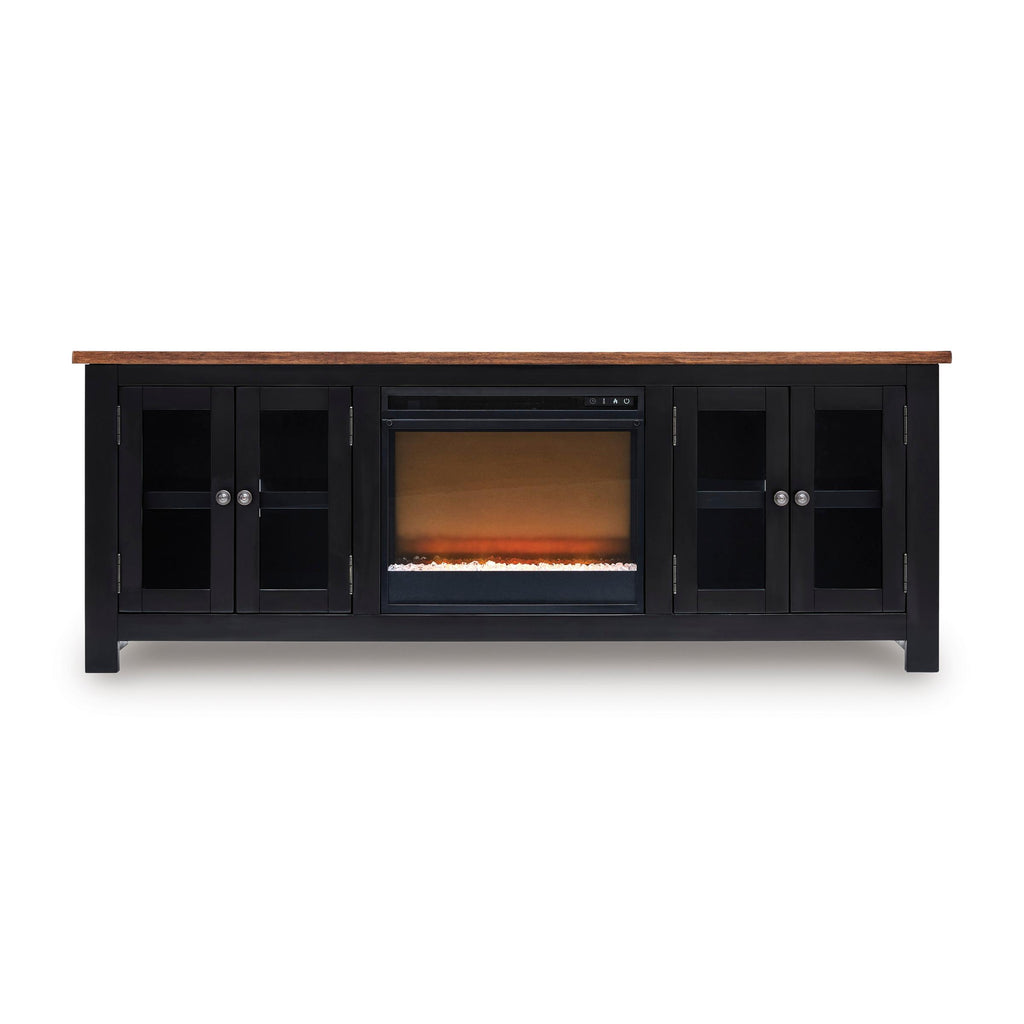 Signature Design by Ashley Wildenauer W664W2 76" TV Stand with Electric Fireplace IMAGE 1