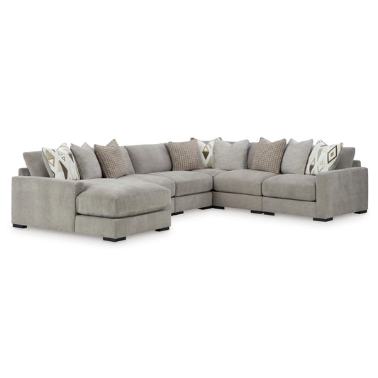 Benchcraft Aslan Court 20305S8 6 pc Sectional with Chaise IMAGE 1
