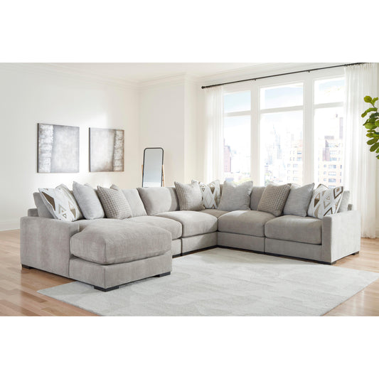 Benchcraft Aslan Court 20305S8 6 pc Sectional with Chaise IMAGE 2