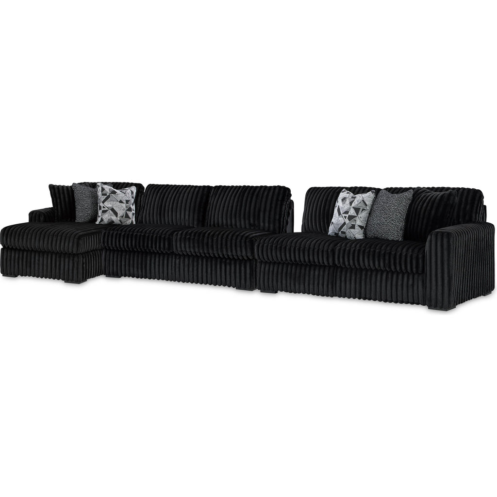 Signature Design by Ashley Midnight-Madness 98103S10 3 pc Sectional with Chaise IMAGE 1