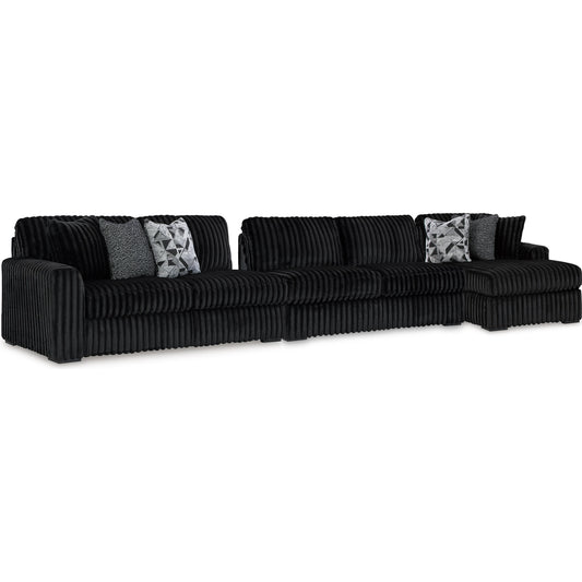 Signature Design by Ashley Midnight-Madness 98103S9 3 pc Sectional with Chaise IMAGE 1