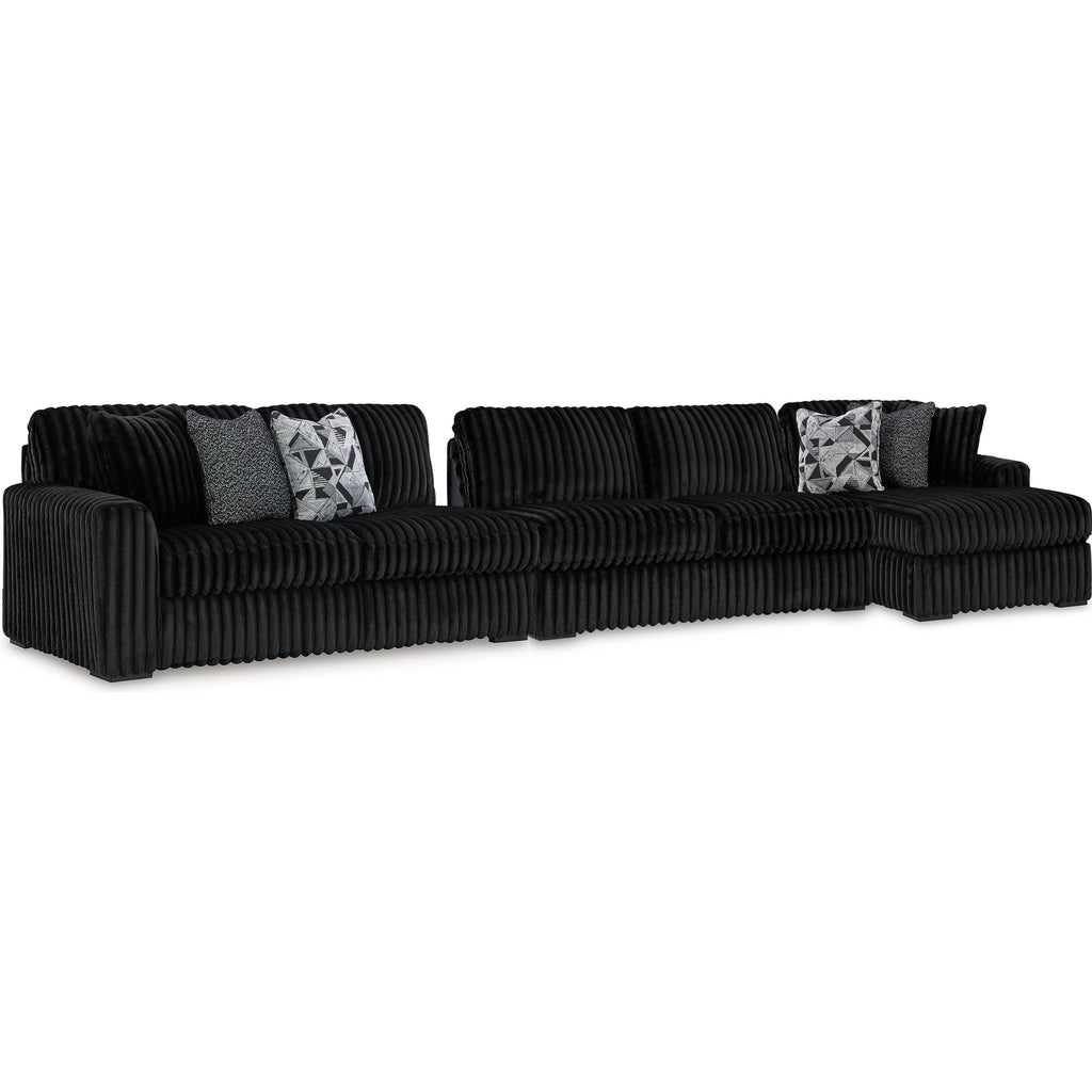 Signature Design by Ashley Midnight-Madness 98103S9 3 pc Sectional with Chaise IMAGE 1