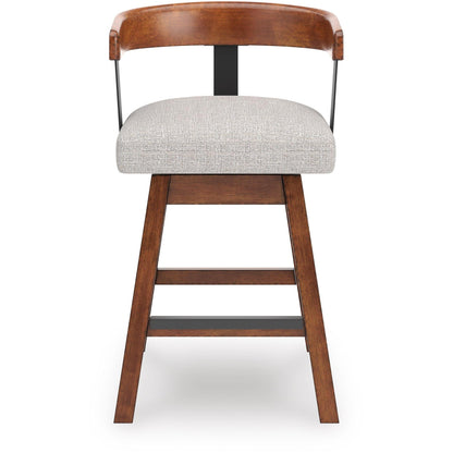  Signature Design by Ashley Ralene D594-224 Upholstered Swivel Barstool IMAGE 2