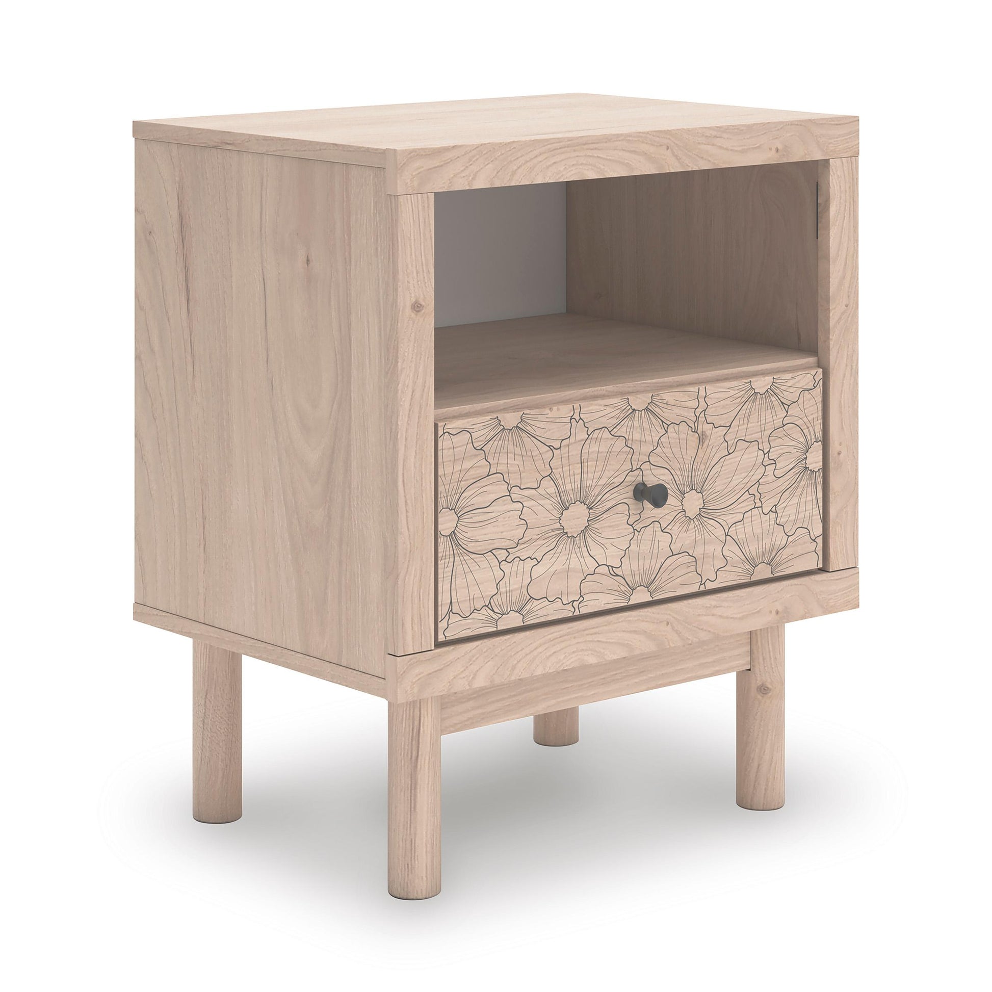 Signature Design by Ashley Arloster PCB1566-91 One Drawer Night Stand IMAGE 1