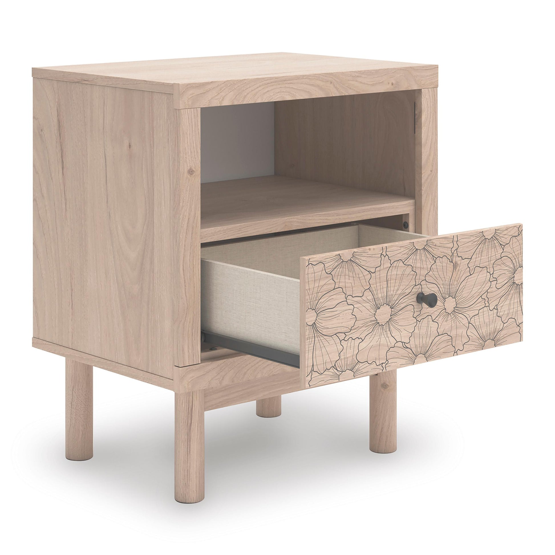 Signature Design by Ashley Arloster PCB1566-91 One Drawer Night Stand IMAGE 2