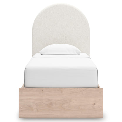 Signature Design by Ashley Arloster PCB1566B4 Twin Upholstered Panel Bed with Storage IMAGE 3