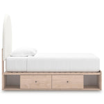 Signature Design by Ashley Arloster PCB1566B4 Twin Upholstered Panel Bed with Storage IMAGE 4