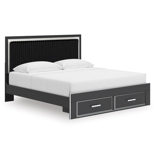  Signature Design by Ashley Zuraleus PCB3380B11 King Upholstered Panel Storage Bed IMAGE 1