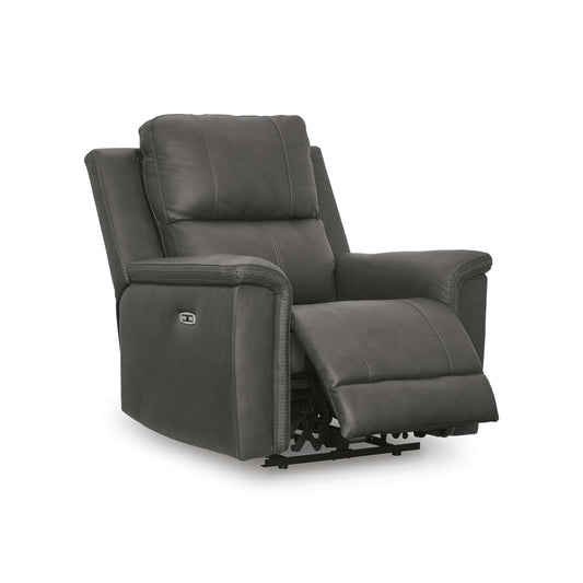  Signature Design by Ashley Bleckley PCU1200013 Power Recliner with Adjustable Headrest IMAGE 2