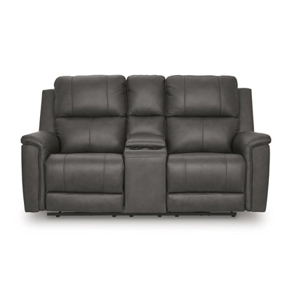  Signature Design by Ashley Bleckley PCU1200018 Power Reclining Loveseat with Console and Adjustable Headrest IMAGE 3
