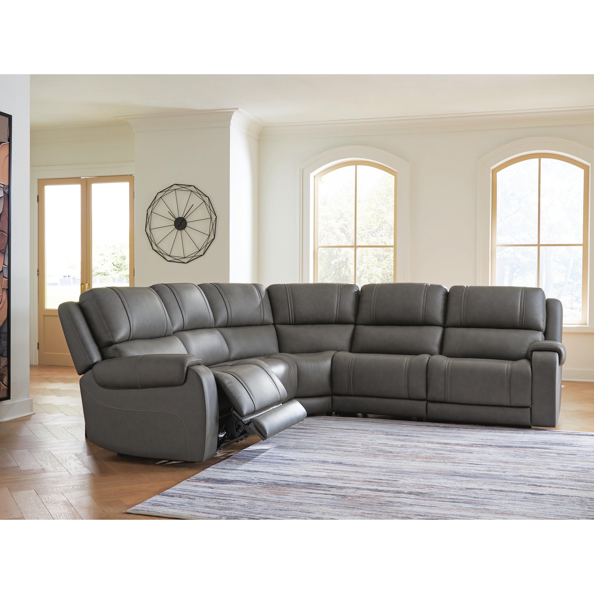  Signature Design by Ashley 5Z - Pittson PCU12600S6 5 pc Power Reclining Sectional IMAGE 3