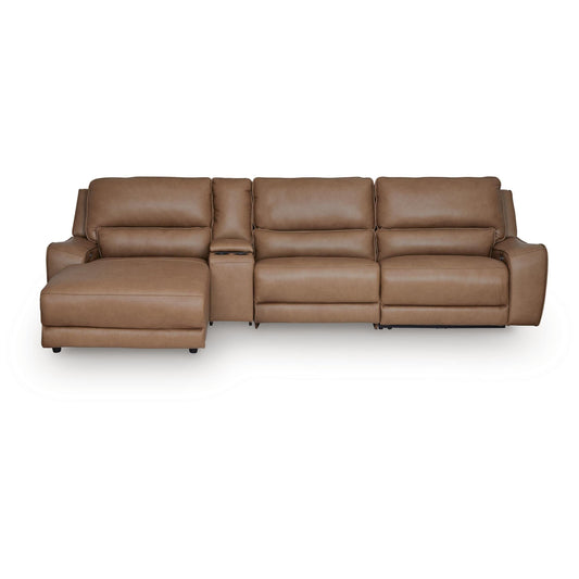 Signature Design by Ashley DeepWakes PCU62606S27 4 pc Reclining Sectional with Chaise and Storage Console IMAGE 1