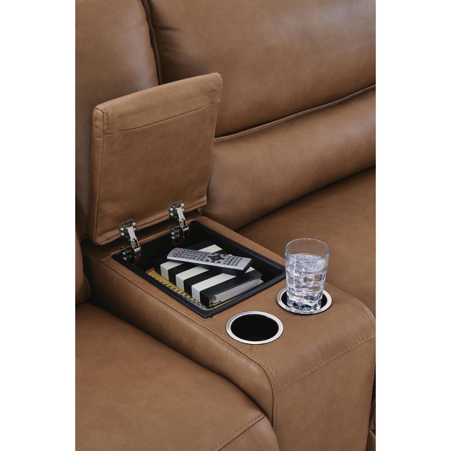  Signature Design by Ashley DeepWakes PCU62606S34 7 pc Reclining Sectional with Storage Consoles IMAGE 2