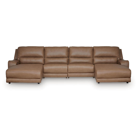  Signature Design by Ashley DeepWakes PCU62606S37 4 pc Reclining Sectional with Double Chaise IMAGE 1