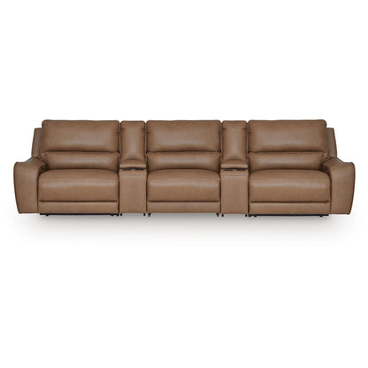  Signature Design by Ashley DeepWakes PCU62606S39 5 pc Reclining Sectional with Storage Consoles IMAGE 1