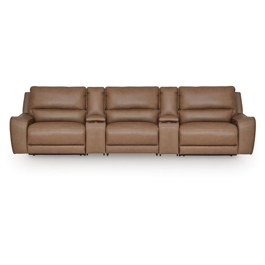  Signature Design by Ashley DeepWakes PCU62606S39 5 pc Reclining Sectional with Storage Consoles IMAGE 1