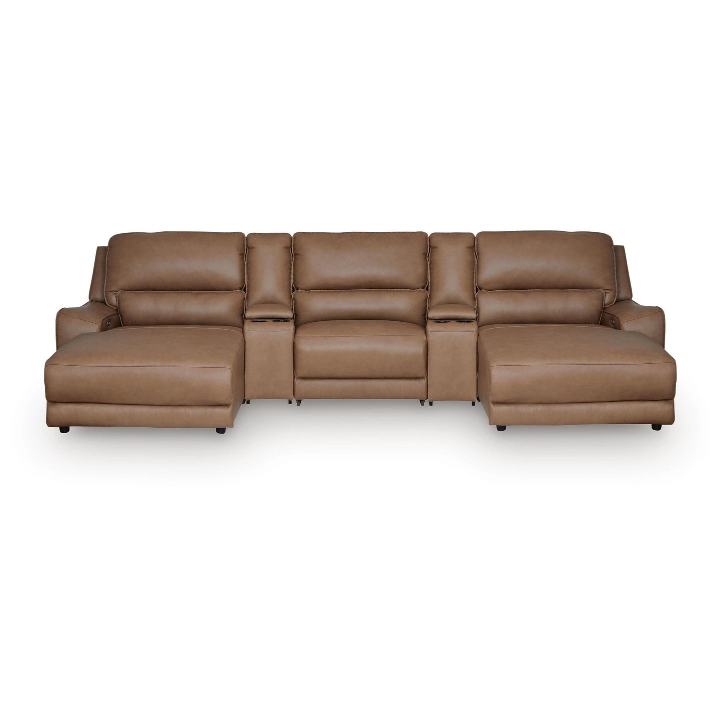  Signature Design by Ashley DeepWakes PCU62606S41 5 pc Reclining Sectional with Double Chaise and Storage Consoles IMAGE 1