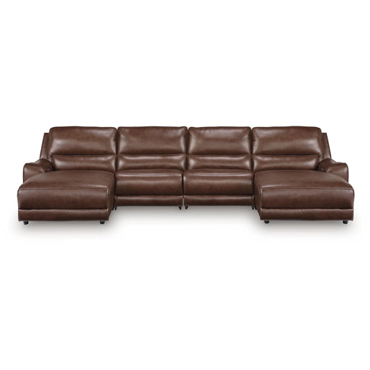  Signature Design by Ashley DeepWakes PCU62607S37 4 pc Reclining Sectional with Double Chaise IMAGE 1
