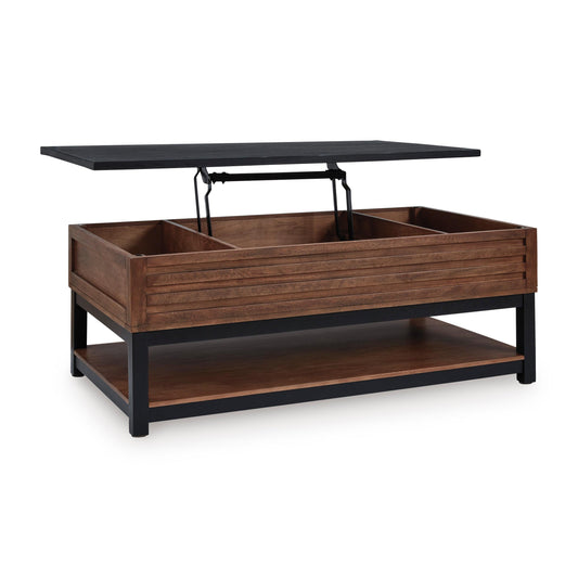  Signature Design by Ashley Kallari T737-9 Lift Top Cocktail Table IMAGE 2