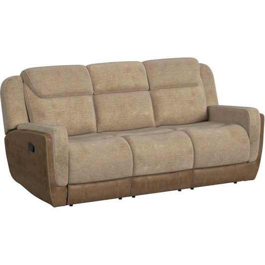  Elements International Hornet Reclining Sofa - Rancho Beige IMAGE 1