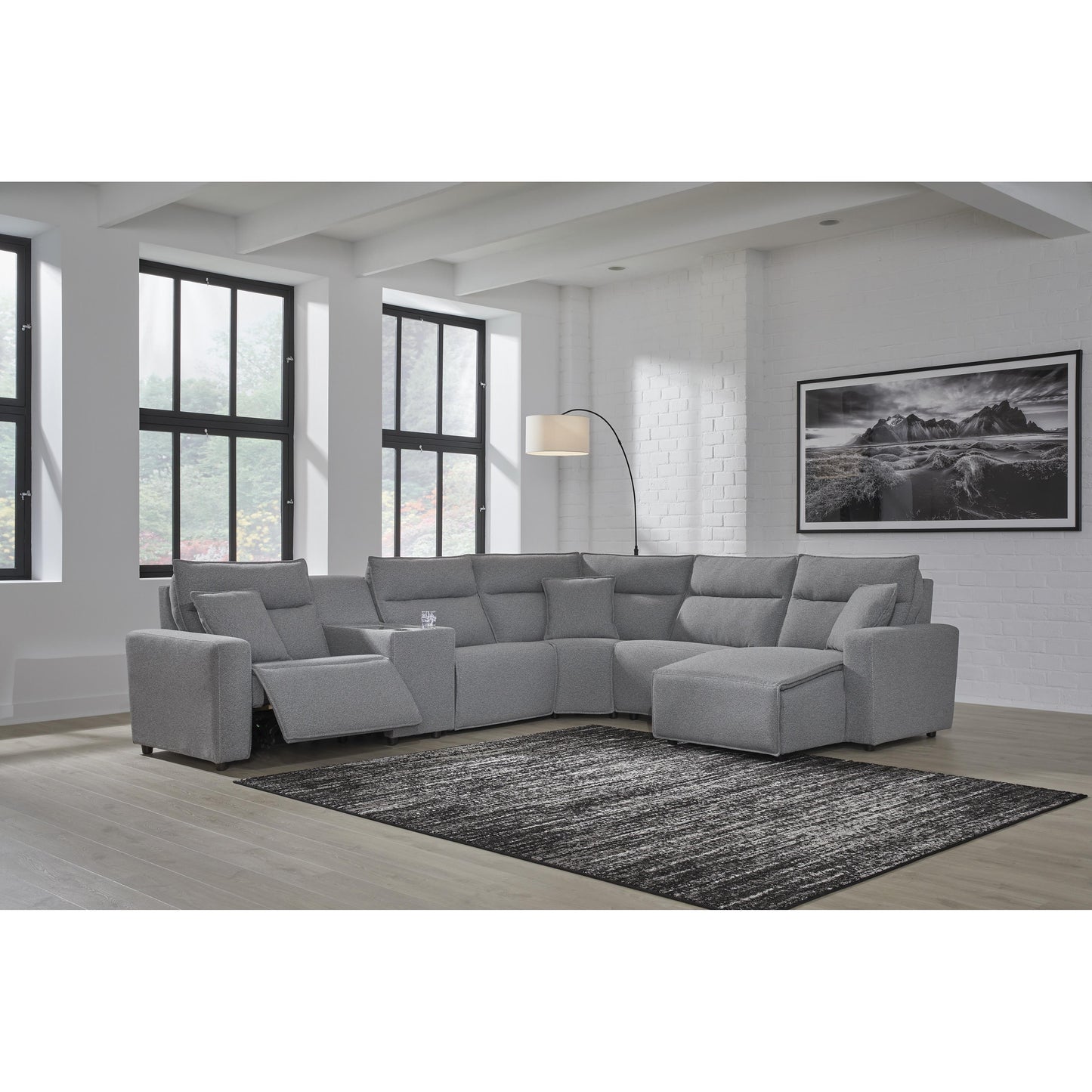  Signature Design by Ashley ModMax II 6590631 Power Armless Recliner with Adjustable Headrest IMAGE 9