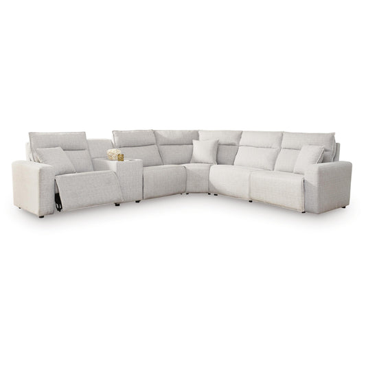  Signature Design by Ashley ModMax II 65907S10 6 pc Power Reclining Sectional with Console IMAGE 1
