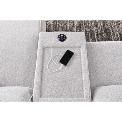  Signature Design by Ashley ModMax II 65907S20 7 pc Power Reclining Sectional with Chaise and Audio Consoles IMAGE 5