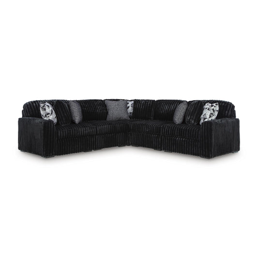  Signature Design by Ashley Midnight-Madness 98103S26 5 pc Sectional IMAGE 1
