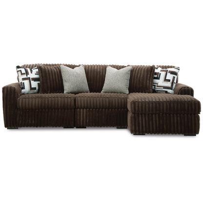  Signature Design by Ashley Midnight-Madness 98104S16 3 pc Sectional with Chaise IMAGE 1