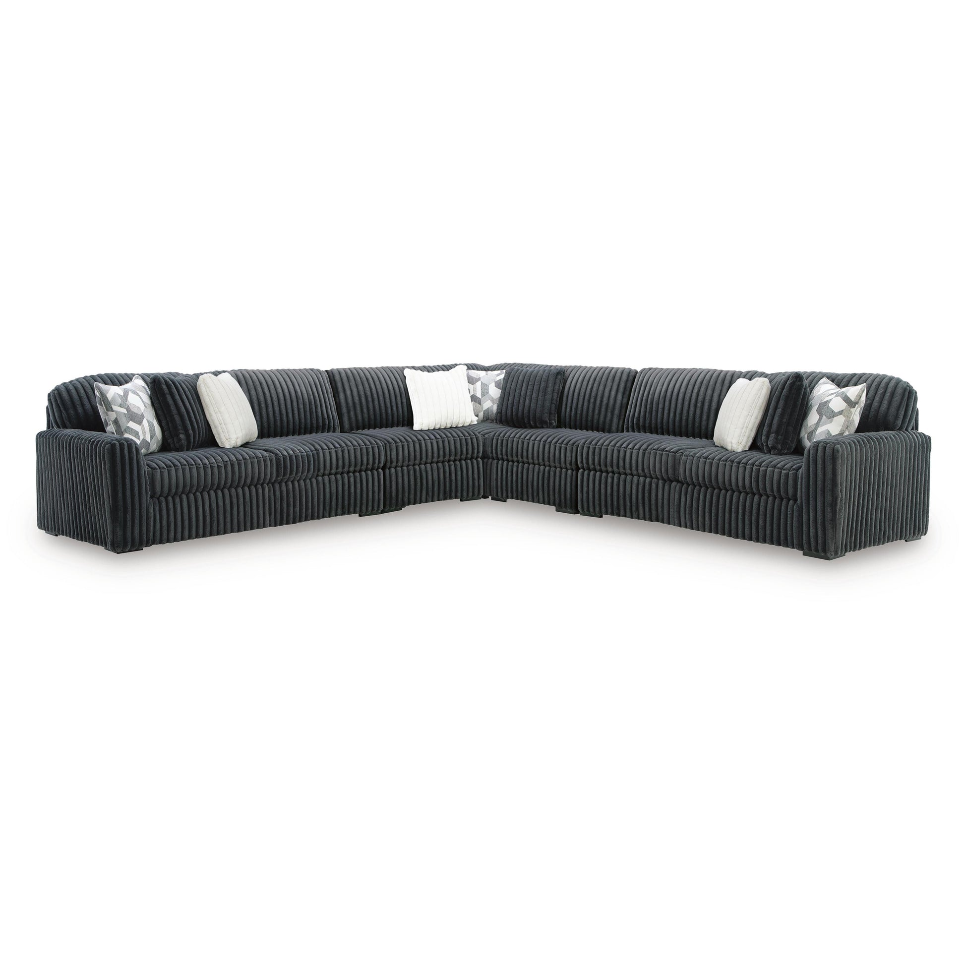  Signature Design by Ashley Midnight-Madness 98105S10 5 pc Sectional IMAGE 1