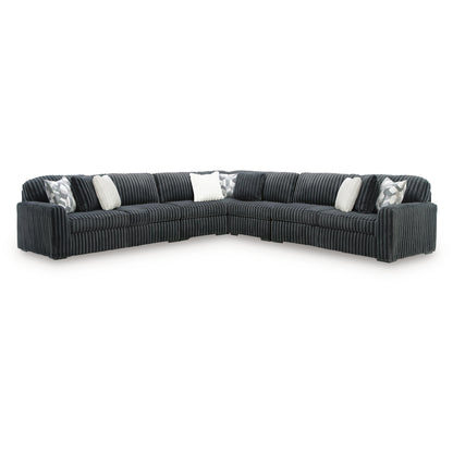  Signature Design by Ashley Midnight-Madness 98105S10 5 pc Sectional IMAGE 1