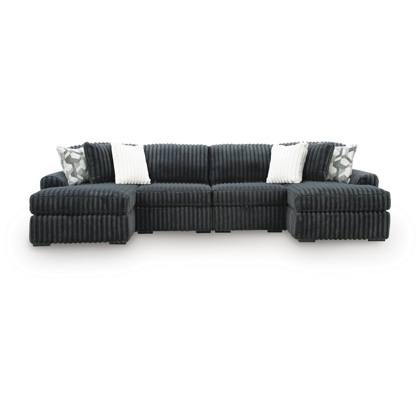  Signature Design by Ashley Midnight-Madness 98105S19 4 pc Double Chaise Sectional IMAGE 1