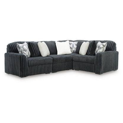  Signature Design by Ashley Midnight-Madness 98105S26 4 pc Sectional IMAGE 1