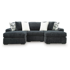  Signature Design by Ashley Midnight-Madness 98105S8 3 pc Double Chaise Sectional IMAGE 1