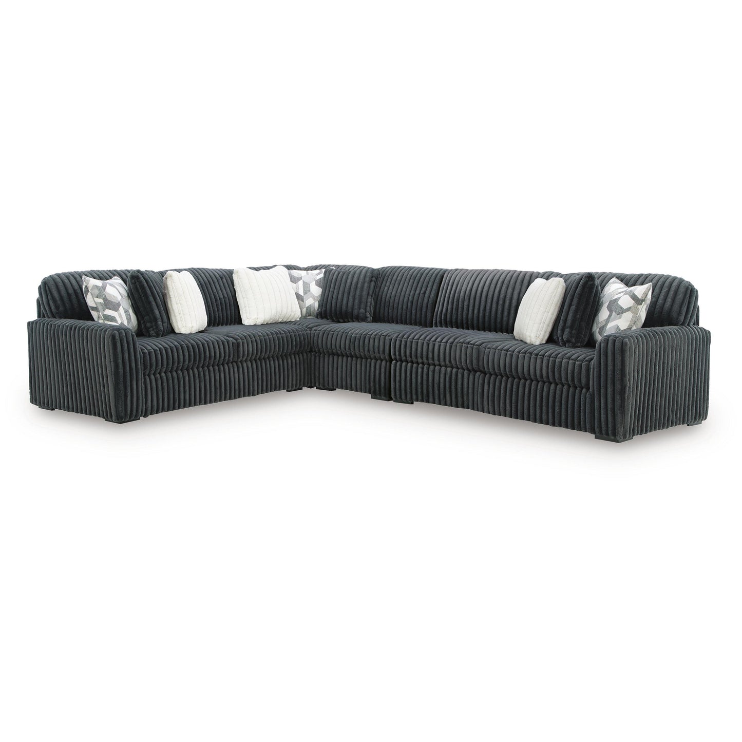  Signature Design by Ashley Midnight-Madness 98105S9 4 pc Sectional IMAGE 1