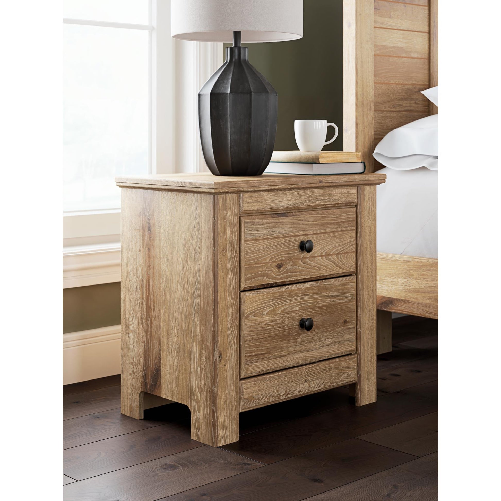  Signature Design by Ashley Makidern PCB1170-92 Two Drawer Night Stand IMAGE 2