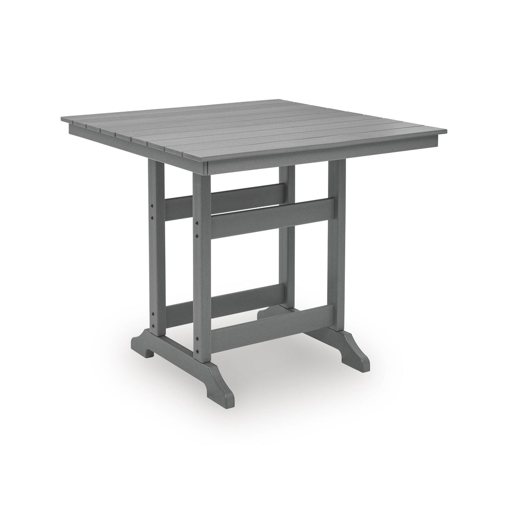  Signature Design by Ashley Sanctuary Beach PCP227-632 Square Counter Table with Umbrella Option IMAGE 1
