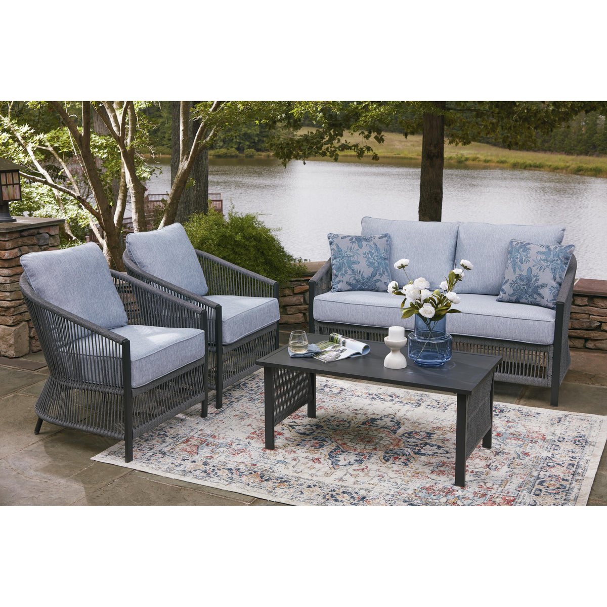  Signature Design by Ashley Bridges Beach PCP391-080 Love/Chairs/Table Set IMAGE 5