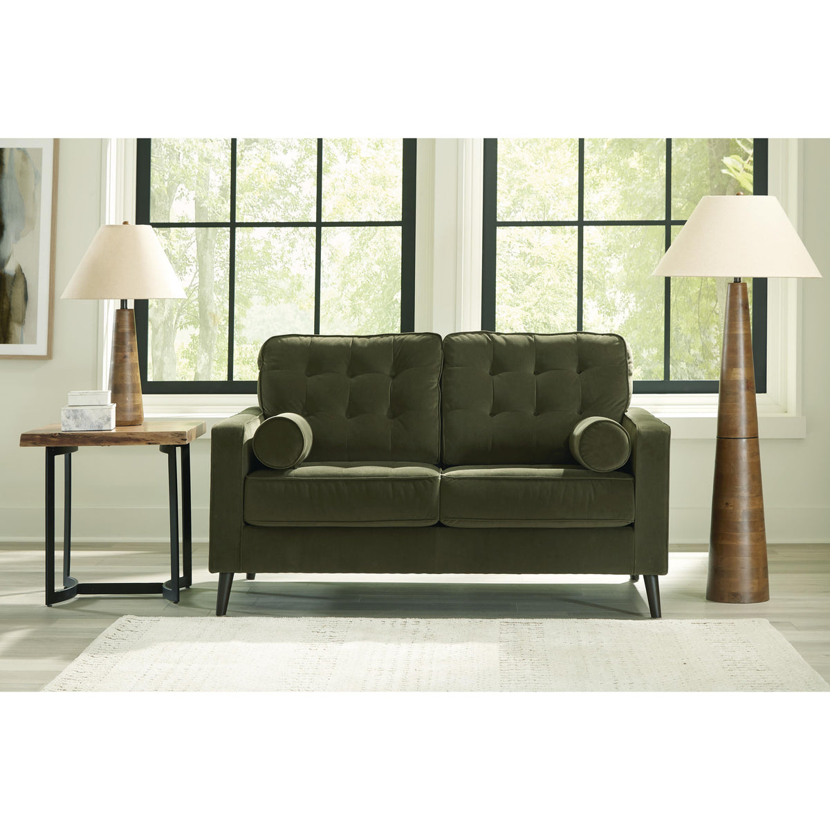  Ashley Reveon Lakes Stationary Fabric Loveseat 2640435 IMAGE 5