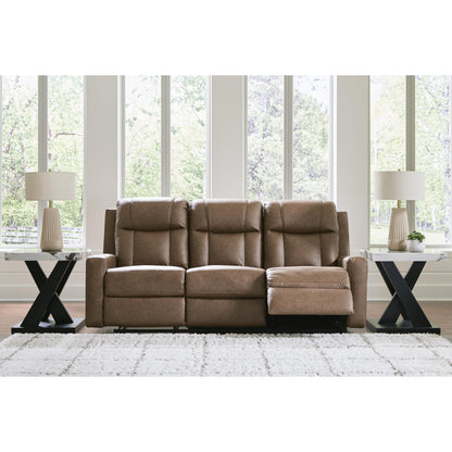  Benchcraft Mackmenville Reclining Leather Look Sofa 7471488 IMAGE 6