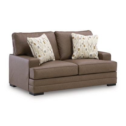  Benchcraft VillaCourt Stationary Leather Look Loveseat 7490935 IMAGE 1