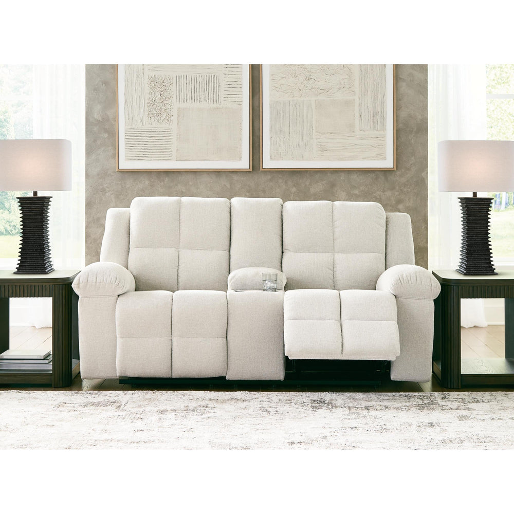  Benchcraft Orlen Reclining Fabric Loveseat with Console 8160294 IMAGE 6