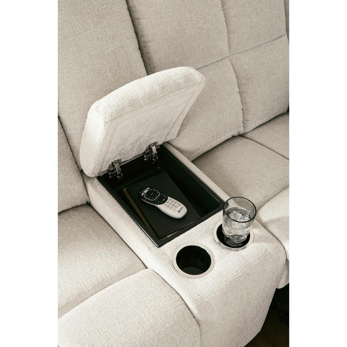  Benchcraft Orlen Reclining Fabric Loveseat with Console 8160294 IMAGE 7