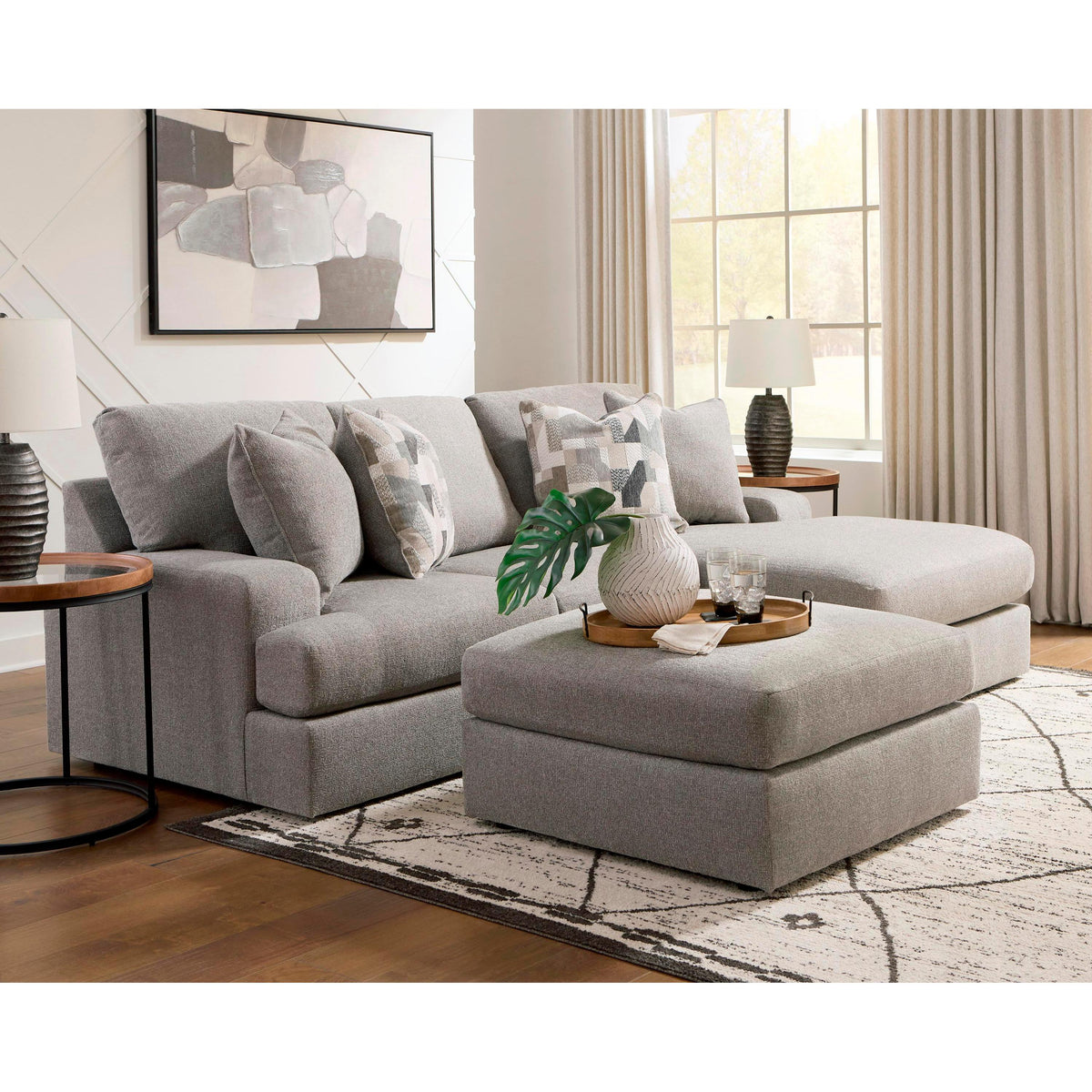  Benchcraft Lindon Fabric Ottoman 8470408 IMAGE 6