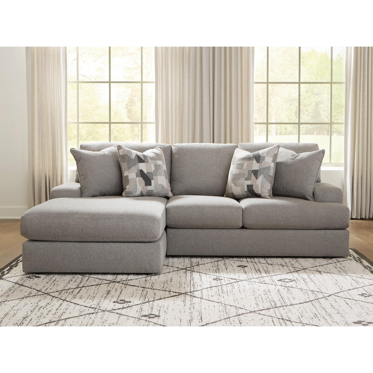  Benchcraft Lindon Fabric 2 pc Sectional 8470416/8470456 IMAGE 2