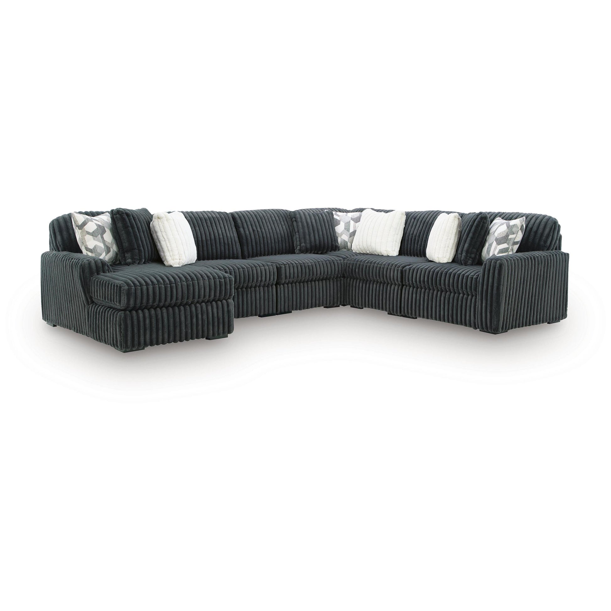 Signature Design by Ashley Midnight-Madness Fabric 6 pc Sectional 9810516/9810565/9810577/9810546/9810546/9810546 IMAGE 1