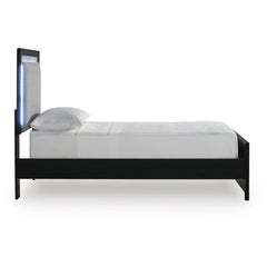  Signature Design by Ashley Maeling Twin Upholstered Panel Bed PCB1115-52/PCB1115-53/PCB1115-83 IMAGE 2